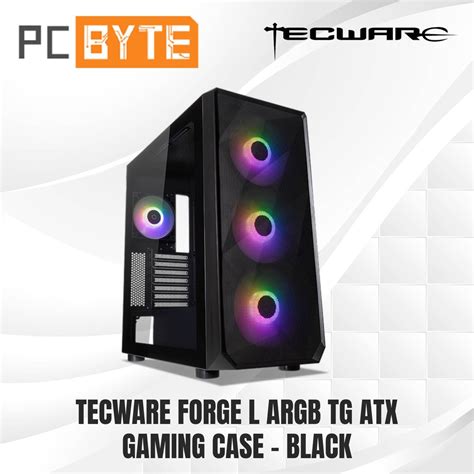 Tecware Forge L Argb Tg Atx Gaming Case Black Shopee Malaysia