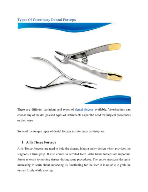 PPT - veterinary dental forceps .docx PowerPoint Presentation, free ...