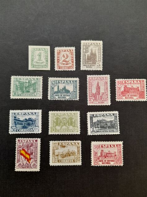 Spanje 1936 1937 Serie Completa 13 Valores Junta De Catawiki