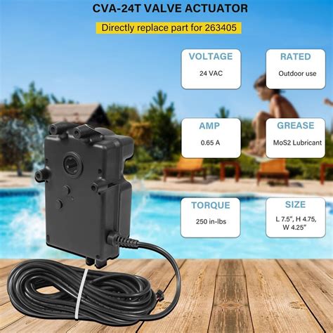 Cva T Valve Actuator Degree Rotation For Pentair Jandy