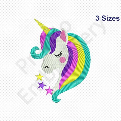 Unicorn Embroidery Designs Unicorn Embroidery Pattern Etsy