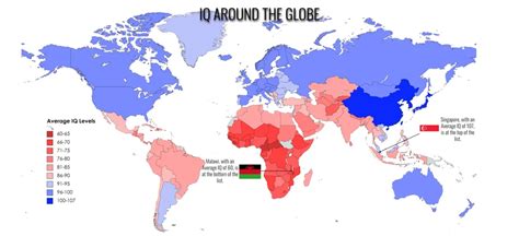 Average IQ by country : MapPorn