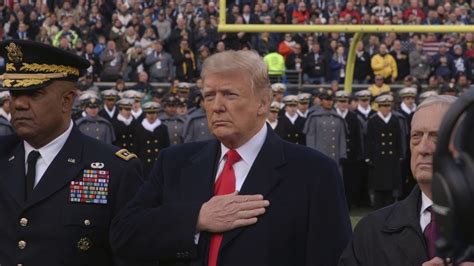 President Trump Attends The 2018 Army Navy Game Youtube