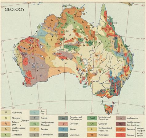 Geology of Australia : r/MapPorn