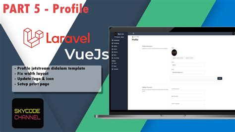 Part Crud Profile Laravel Inertia Js Tailwindcss Jetstream Youtube