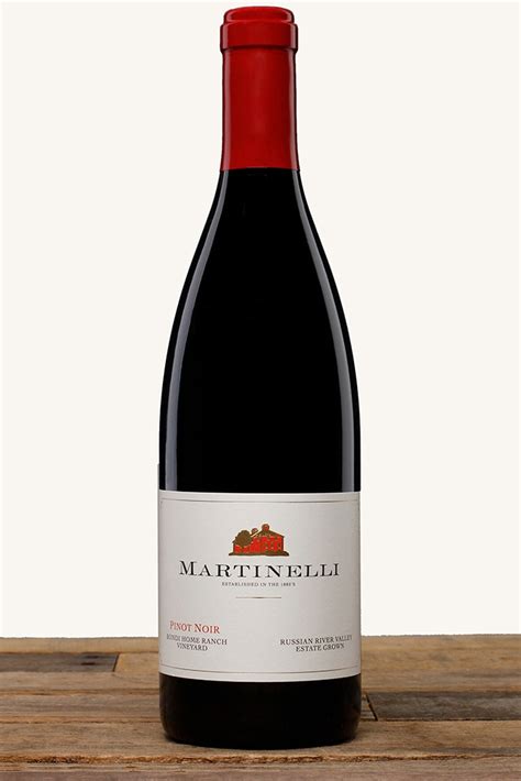 Martinelli Winery Products 2022 Pinot Noir Bondi Home Ranch