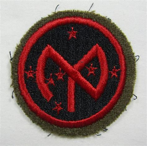 Interwar 27th Infantry Division Patch On Wool – Griffin Militaria