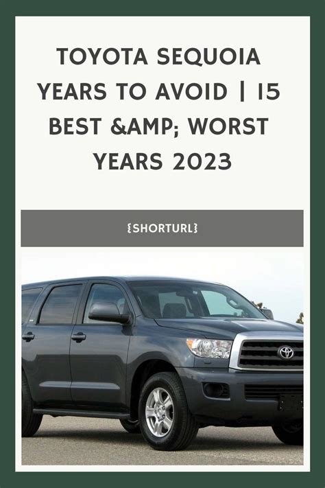 Toyota Sequoia Years To Avoid 15 Best And Worst Years 2023 In 2024 Toyota Best Large Suv