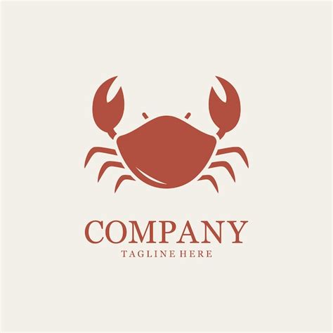 Premium Vector Crab Silhouette Design Icon Or Logo For Seafood Business