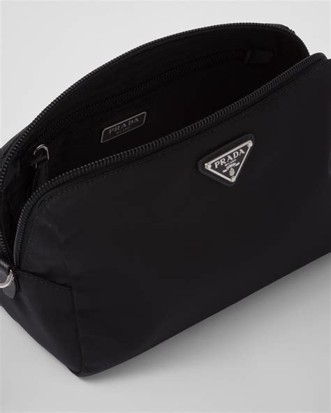 Black Re Nylon Pouch Prada