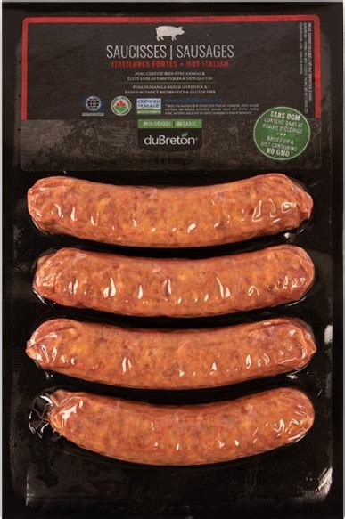 Saucisses Italiennes Fortes Biologique Mon Epicier Bio