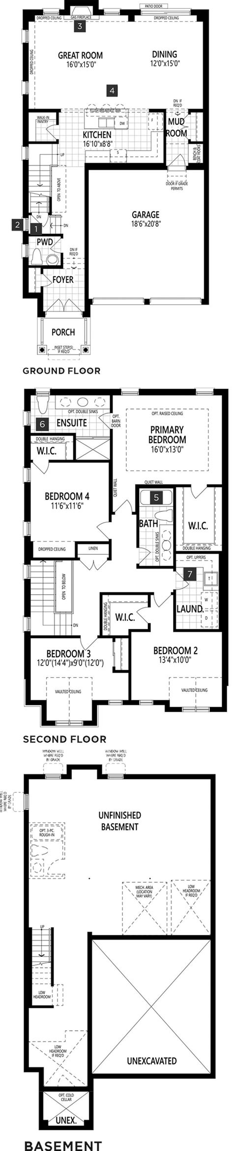 Seaton Mulberry Homes By Mattamy The Kelwood Floorplan 4 Bed And 2 5 Bath