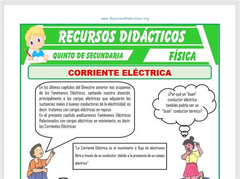 Corriente Eléctrica Para Quinto De Secundaria Recursos Didácticos 2023