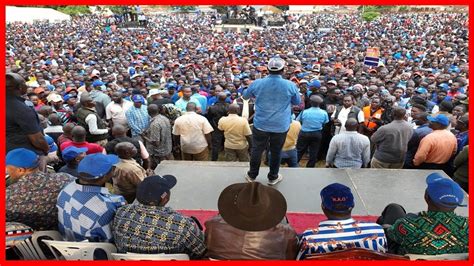 Raila And Karua Address Massive Rally At Kianjai In Meru County Youtube