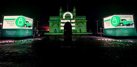 Gateway of India turns green with WhatsAppâs anamorphic installations