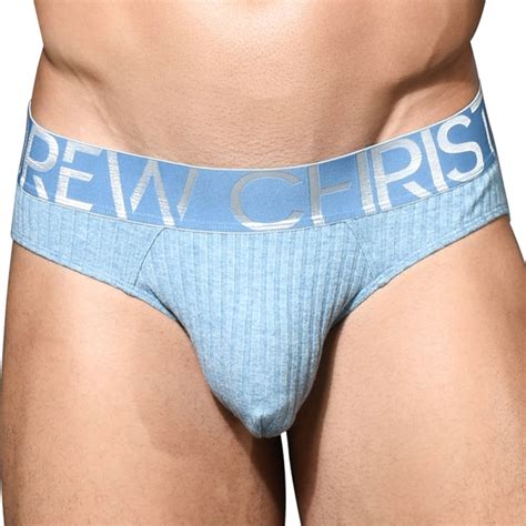 Andrew Christian Slip Almost Naked Essential Rib Bleu Ciel Inderwear