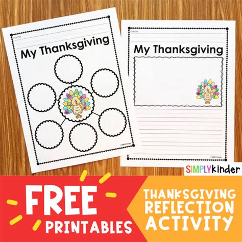 Thanksgiving Reflection Activity - Simply Kinder