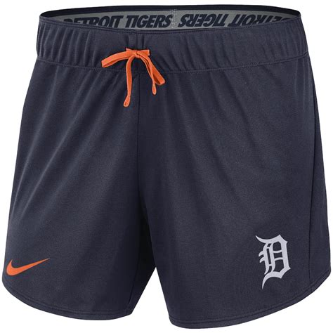 Nike Detroit Tigers Womens Navy Dri Fit Shorts