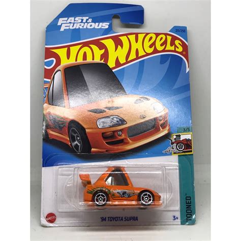 Jual Hotwheels 94 Toyota Supra FnF Tooned Shopee Indonesia