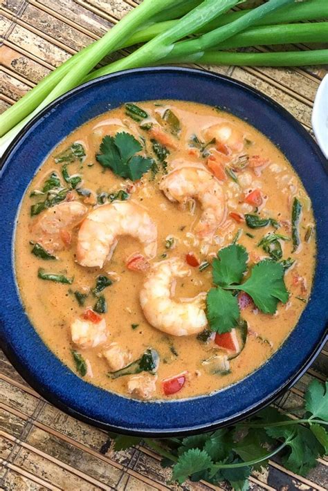 Thai Coconut Curry Shrimp Low Carb Delightfully Low Carb