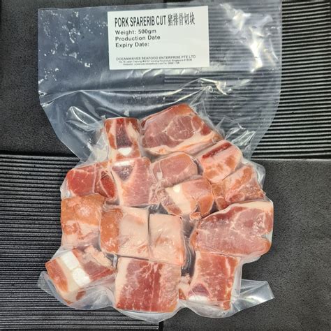 Buy Frozen Pork Spare Ribs Cube 500g Singapore Oceanwaves Sg