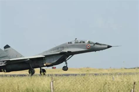 Indian Air Forces Mig 29 Fighter Jet Crashes In Punjab Pilot Ejects