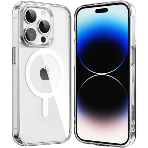 Coque Pour Iphone Pro Silicone Transparent Avec Cercle Magn Tique