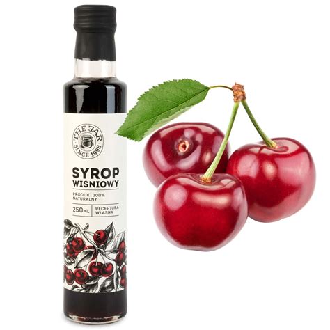 Syrop wiśniowy naturalny 60 wiśni 250 ml Syropy Green Touch