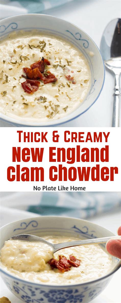 One Pot Thick New England Clam Chowder Recipe No Plate Like Home