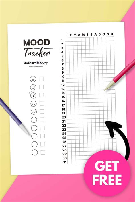 4 Beautiful Mood Tracker Template Printables Free And Premium