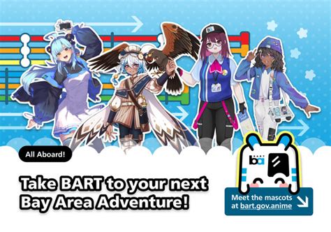 Bay Area Rapid Transit Unveils Anime Mascots For Fanimecon Weekend