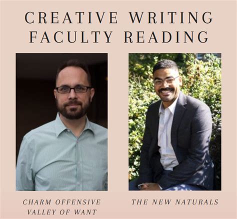 Creative Writing Faculty Reading Unc English And Comparative Literature