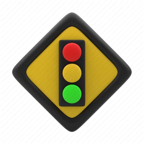 Signal Sign Ahead Traffic Warning Road Icon Download On Iconfinder