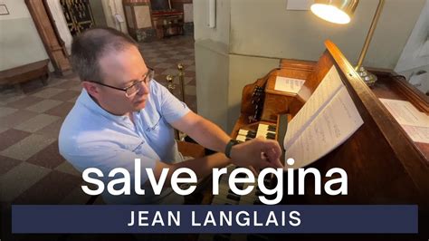 Jean Langlais Paraphrase Sur Salve Regina Pedal Reed Organ Vu