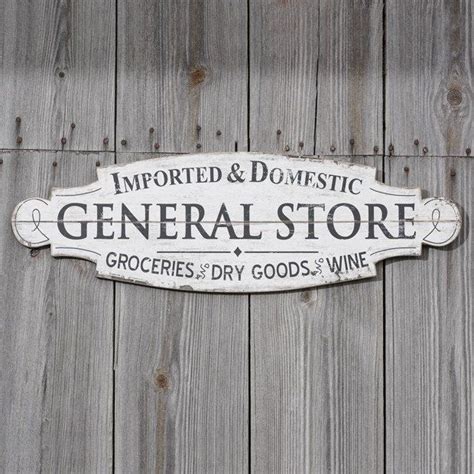 Rustic General Store Wood Sign Vintage Store Signs Store Signs