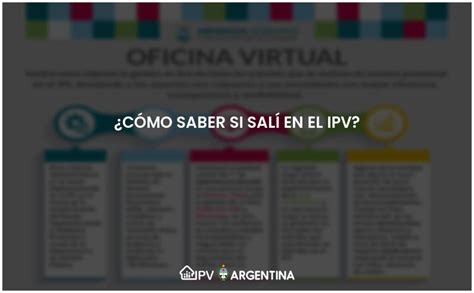 Cómo saber si salí en el IPV Actualizado 2023