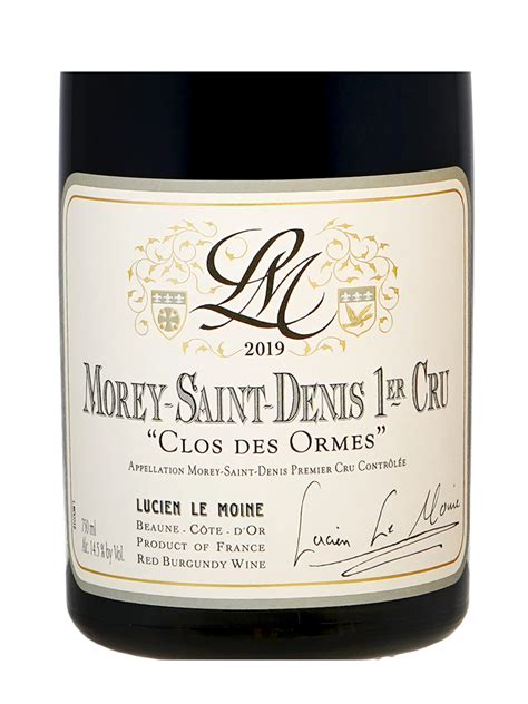 Maison Lucien Le Moine Morey Saint Denis Clos Des Ormes 1er Cru 2019