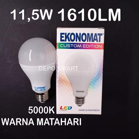 Jual LAMPU LED EKONOMAT ULTRA 11 5W 1160LM 5000K WARNA MATAHARI MURAH