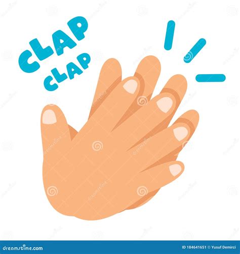 Cartoon Concept Of Clapping Hands | CartoonDealer.com #184641651