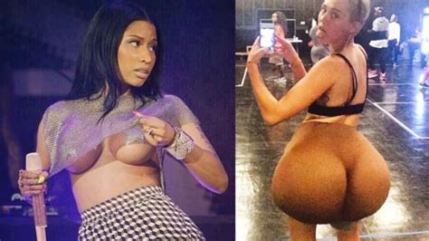 Miley Cyrus Mocks Nicki Minaj With Massive Prosthetic Butt