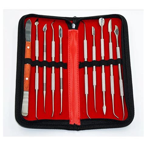 10pcs Set NEW Wax Carving Tool Set Stainless Steel Versatile Kit Dental