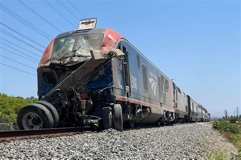 15 Injured When Amtrak Train Collides With Truck In Ventura County