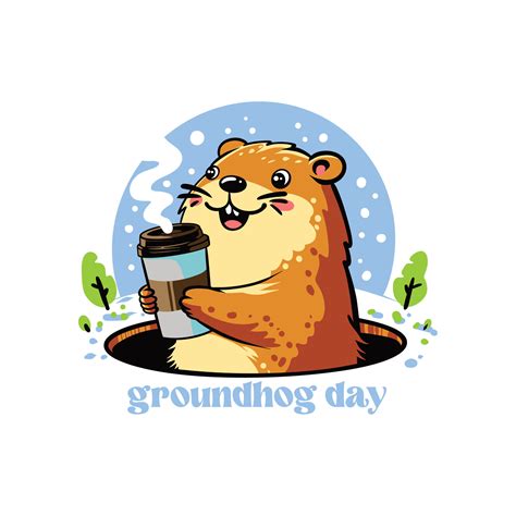 Happy Groundhog Day Banner Design Stickers 36134483 Vector Art At Vecteezy