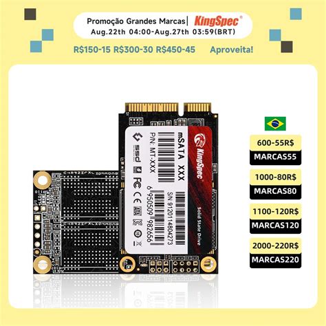 Kingspec Gb Ssd Gb Msata Ssd Gb Tb Mini Msata Hdd Caso Para