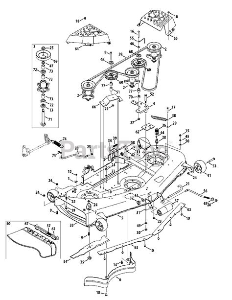 Cub Cadet 54 Inch Mower Deck Parts Diagram Cub Cadet Riding