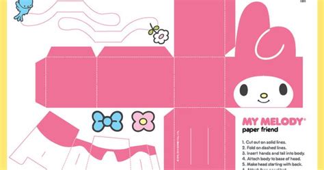 My Melody Box Paper Crafts Pinterest Box Sanrio And Papercraft