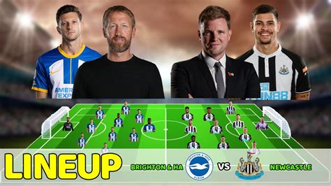 Potentia Line Up Brighton Hove Albion Vs Newcastle United Matchweek