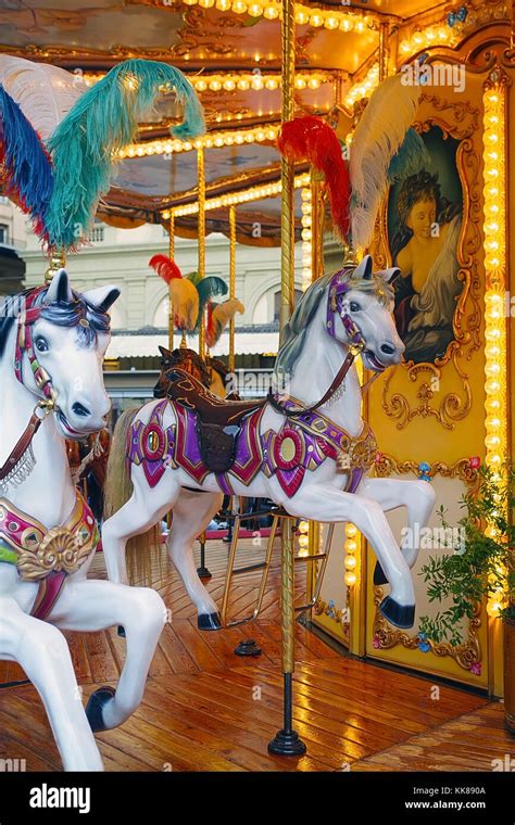 Merry Go Round Roundabout Carousel Children Hi Res Stock Photography