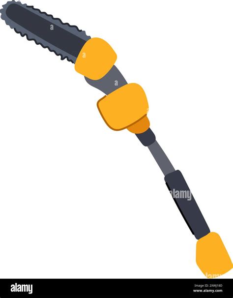 Arborist Tree Trimmer Cartoon Vector Illustration Stock Vector Image