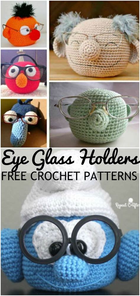 The Cutest Glasses Holder Free Pattern Eyedeas Crochet Eyes Crochet Patterns Crochet Chicken